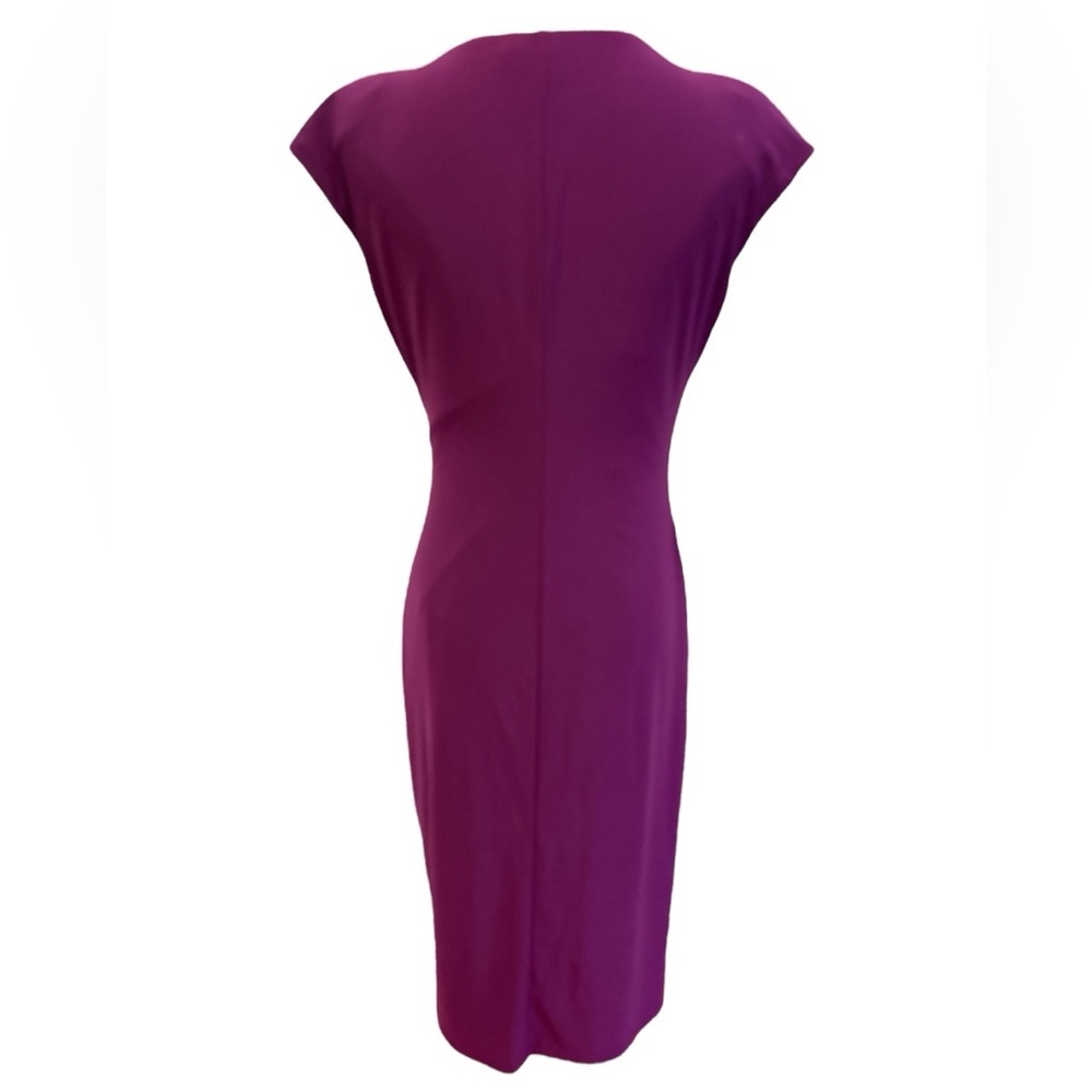 NWOT 90s AMERICAN LIVING PURPLE BODYCON DRESS W RHINESTONE DETAIL @ WAIST SZ 8 - Picture 5 of 8